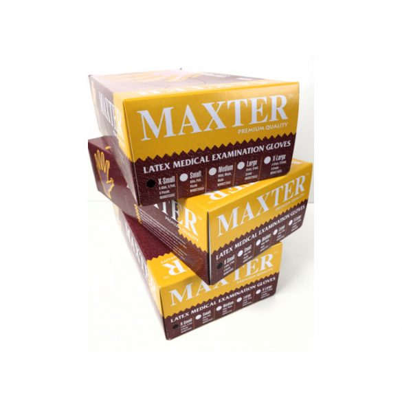 Maxter latex gumikesztyű púdermentes 100 x