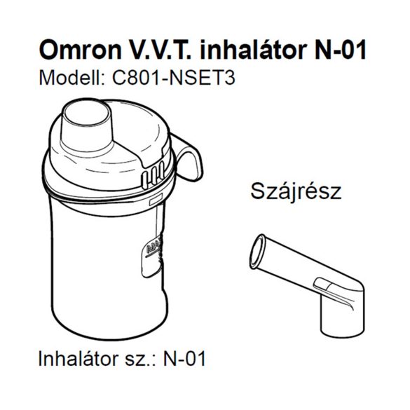 Omron Inhalátor Készlet C28, C28p, C801-es Inhalátorhoz